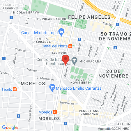 Casa de Salud map