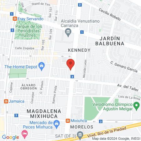 Elvira Almanza Salinas, Pediatra map