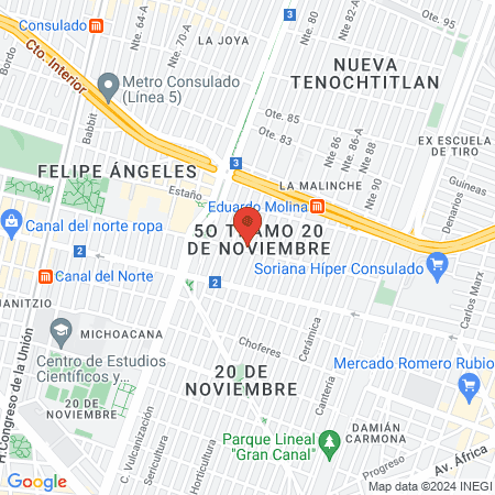 Apapachar pies y manos map