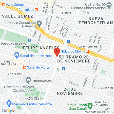 Podológico Albert's map