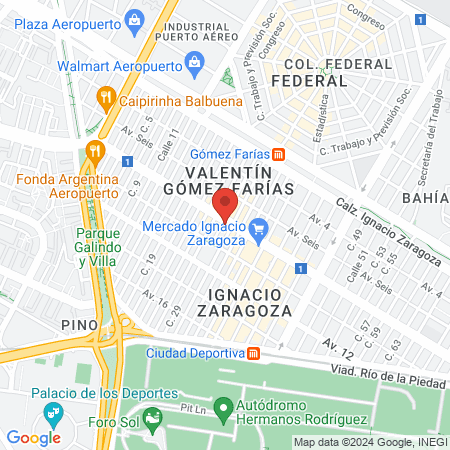 Carlos García Lozano Gastroenterólogo Venustiano Carranza map