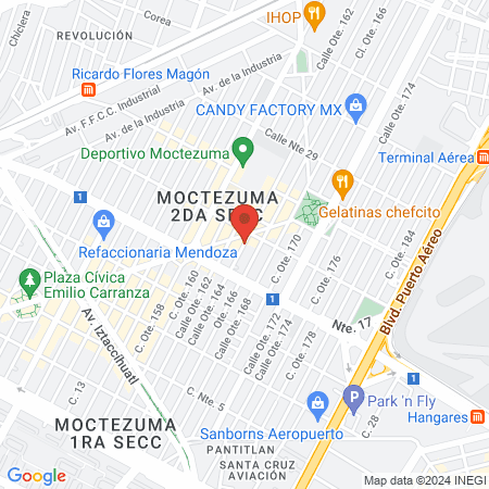 Veterinaria Moctezuma map