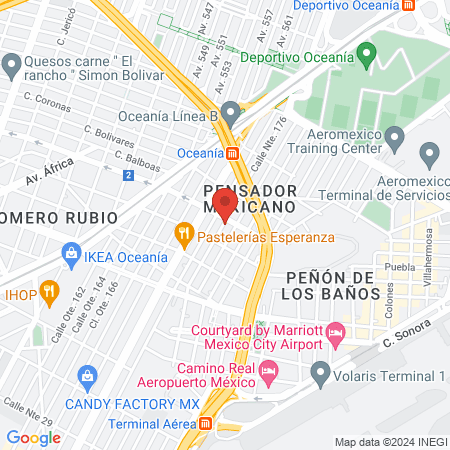 Dr. Alejandro Cruz Becerra, Pediatra map