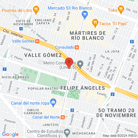 Estética Unisex "La Manita de Gato " map