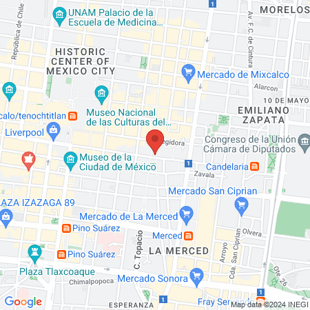 AMURA PROFESIONAL map