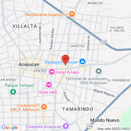 Dental Acayucan map