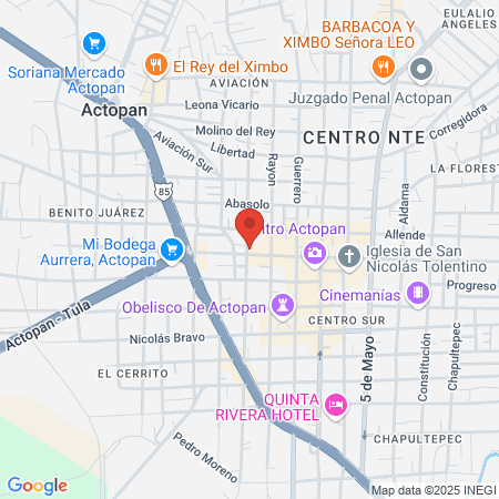 Baños Guadalupe (vapor) map