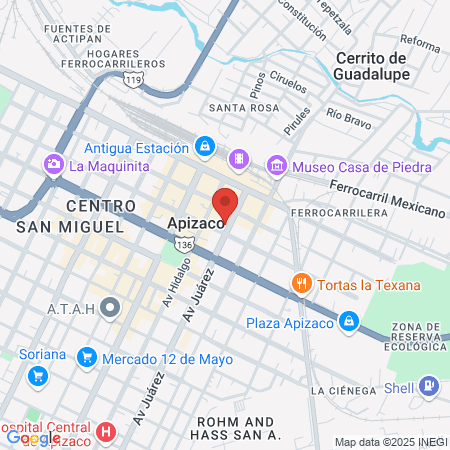 Arnold Fitness Apizaco map