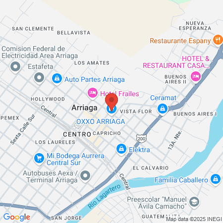 Veterinaria Arriaga map
