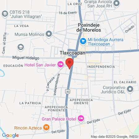 Alis Spa Tlaxcoapan map