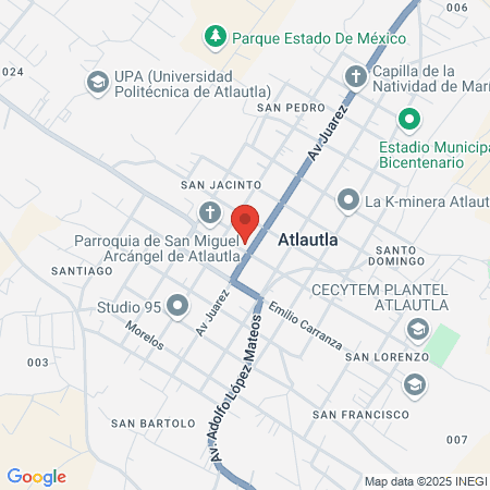 Unidad Medica Oriente map