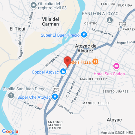 Atoyac Laboratorio Principal map