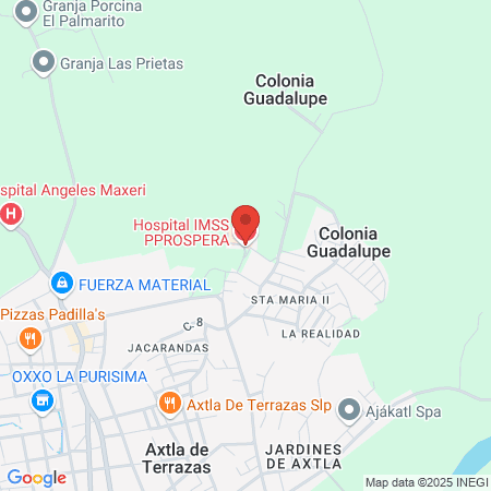 Clínica Angeles Maxeri map