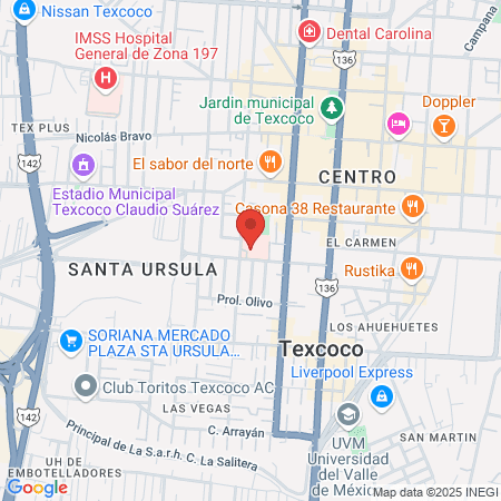 ISSSTE TEXCOCO map