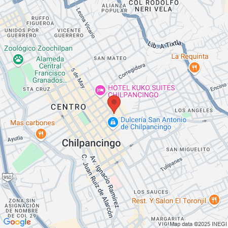 Uñas Chilpancingo map