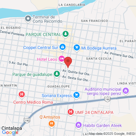 Clínica ISSTECH map