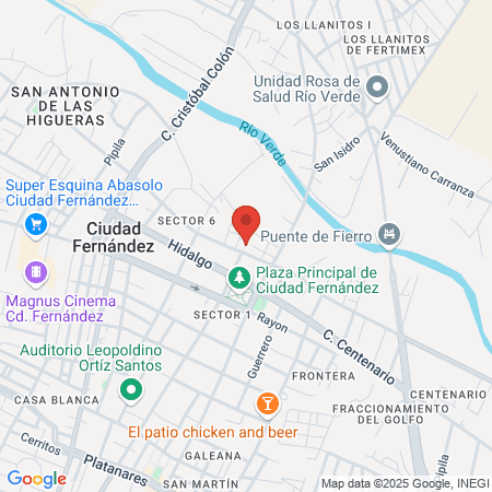 Probarbell Rioverde map