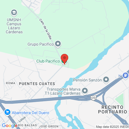 IDECC Lázaro Cárdenas, Mich. map