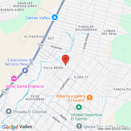 Barbería Skinny map