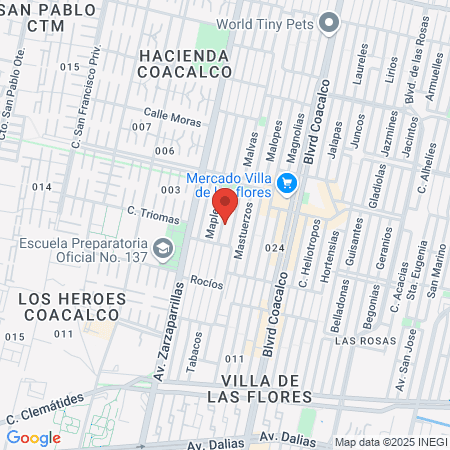 Sportica Coacalco map