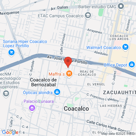 Army Gym Ejidal Coacalco map