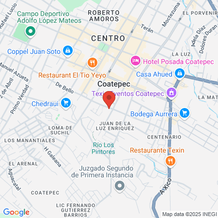 Hospital General Coatepec map