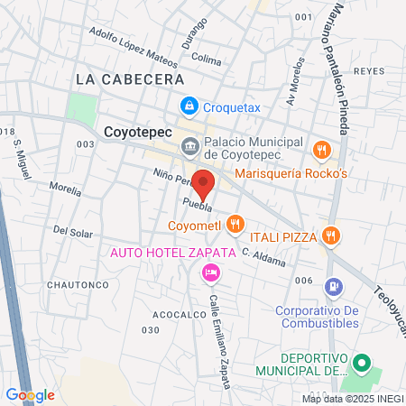 Centro de Salud Teoloyucan map