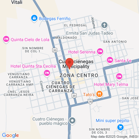 Dental Frontera map