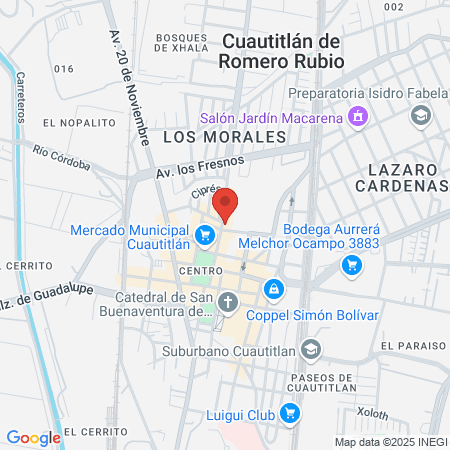 DEPORTIVO BICENTENARIO CUAUTITLAN map