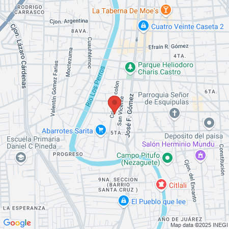 Dental Del Ahorro map