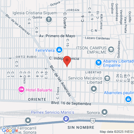 Consultorio dental Araiza map