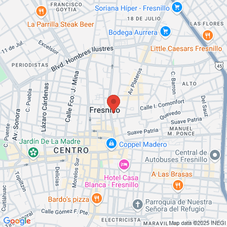 Cardio Health Fresnillo map