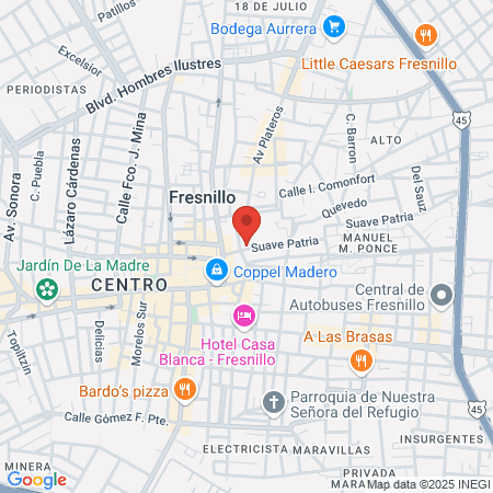 Cruz Roja México map