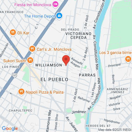 Liz salón de belleza map