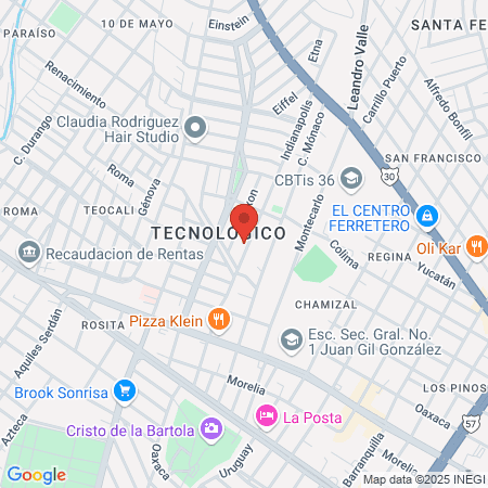 Periodent Monclova map