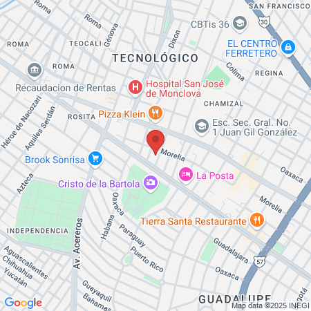 Jurisdicción Sanitaria 4 Monclova map