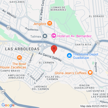 Hospital San Agustín map