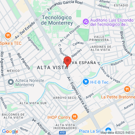 Adora Beauty - Garza Sada map