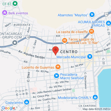 Ginecología en Guaymas map