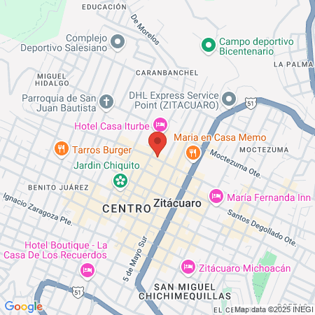 Radiología del Centro map