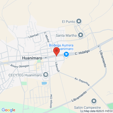 Hospital Comunitario Huanimaro map