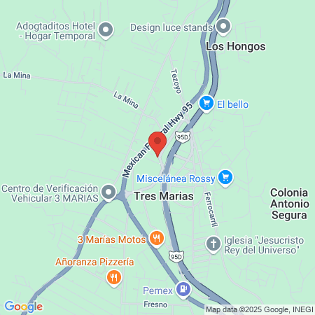 C.A.F ISSSTE TRES MARIAS map