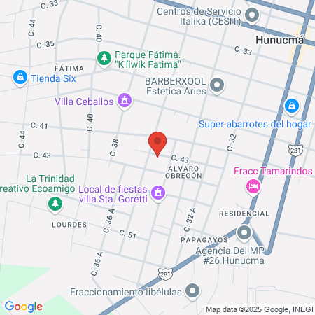 Energym Hunucmá map