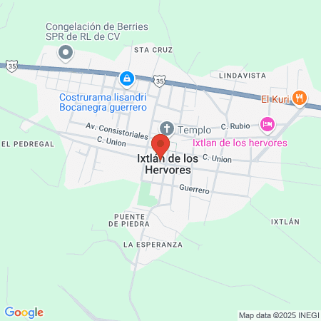 Spa Cabaña de Ixtlan map