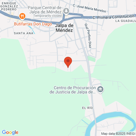 Isset jalpa de Méndez map