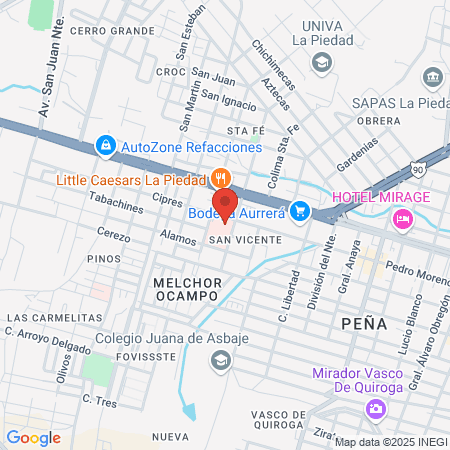 Erique Sanchez Gudiño map