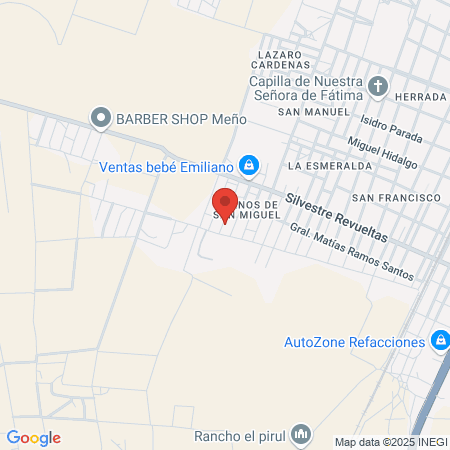 El Rizo de Oro Loreto, Zac map