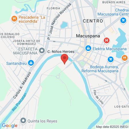 Hospital General De Macuspana map