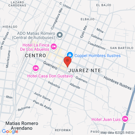 Dental Del Ahorro map