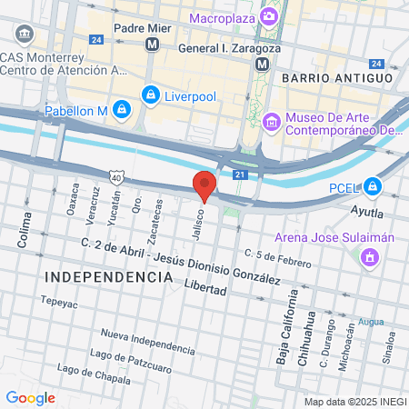 Mexico lindo barberia map